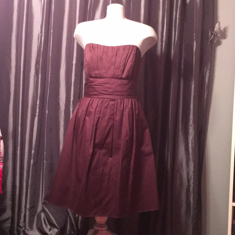 Strapless knee length dress